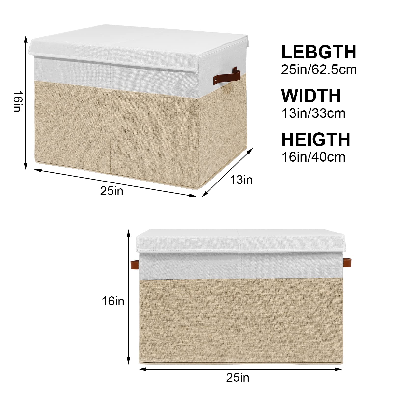 Gowee Large Toy Storage Box with Lid, Sturdy - Baby Bedding - Gowee ...