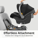 Chicco KeyFit 35 ClearTex Infant Rear-FacingCar Seat and Base for Infants 4-35 lbs, Includes Head and Body Support, Compatible with Chicco Strollers, Baby Travel Gear | Shadow/Black