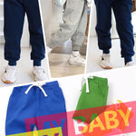 CuteOn Unisex Toddler Jogger Pants Kids Cotton Elastic Waist Winter Baby Sweatpants Pants 4Years Dark Blue