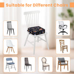 wooshwa Toddler Booster Seat for Dining Table, Kids Booster Seat for Kitchen Chair with Non-Slip Bottom, Portable Detachable Washable Increasing Cushion with 2 Adjustable Straps (Universe)