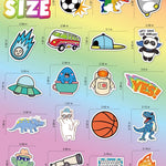 Water Bottle Stickers for Kids, 100 PCS Waterproof Cute Fun Vinyl Stickers Pack for Girls Boys
