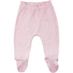 123 Bear Baby Soft Cotton Spandex Pants with Feet (Pink 4-Pack, 6-9 Months)