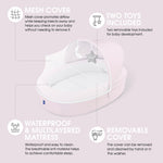 Biliboo Premium Baby Lounger - Must Have Baby Bassinet for Newborn, Infant and Toddler - Baby Nest Lounger - Baby Shower - Baby Registry - Pink