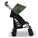 Jeep PowerGlyde Stroller by Delta Children Lightweight Travel Stroller with Smoothest Ride & Compact Fold, 3-Position Recline, Extra Large Storage Basket, Olive Green