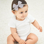 doboi 10PCS Baby Girls Headbands Hair Bows Nylon Linen Hairbands Handmade Hair Accessories for Newborn Infant Toddlers Little Girl and Kids