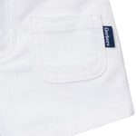 Gerber Baby Toddler Girls' Twill Shorts, White, 0-3 Months