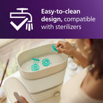 Philips Avent Soothie Baby Pacifiers - 100% Silicone Pacifiers for Babies 3-18 Months, One-Piece Design, BPA-Free, Extra Durable, Green, 4 Pack, Model SCF192/45