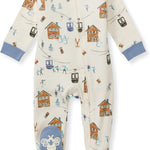 Burt's Bees Baby Baby Girls Pajamas, Zip Front Non-Slip Footed Sleeper Pjs, 100% Organic Cotton