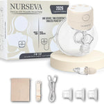 Pro-90A Smart Wearable Breast Pump Set of 2-2026 Upgraded Edition, App Controlled, Double Sealed Silicone Cushion for Ultra Comfort, Leak-Proof Design