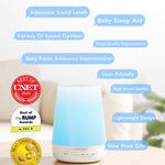 Baby Sound Machine, Momcozy White Noise Machine for Baby Sleeping with Night Light, Toddler Sleep Trainer 34 Soothing Sleep Sounds, Timer, App Remote Control, Personal Sleep Routine Alarm Clock(Blue)