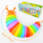 Cevioce Easter Basket Stuffers for Toddlers Kids Fidget Slug Toy, Sensory Slug Fidget Toy for Kids & Adults, 1 PC Cute Autism Sensory Toys for Autistic Children Easter Gifts for Girl Boy Birthday
