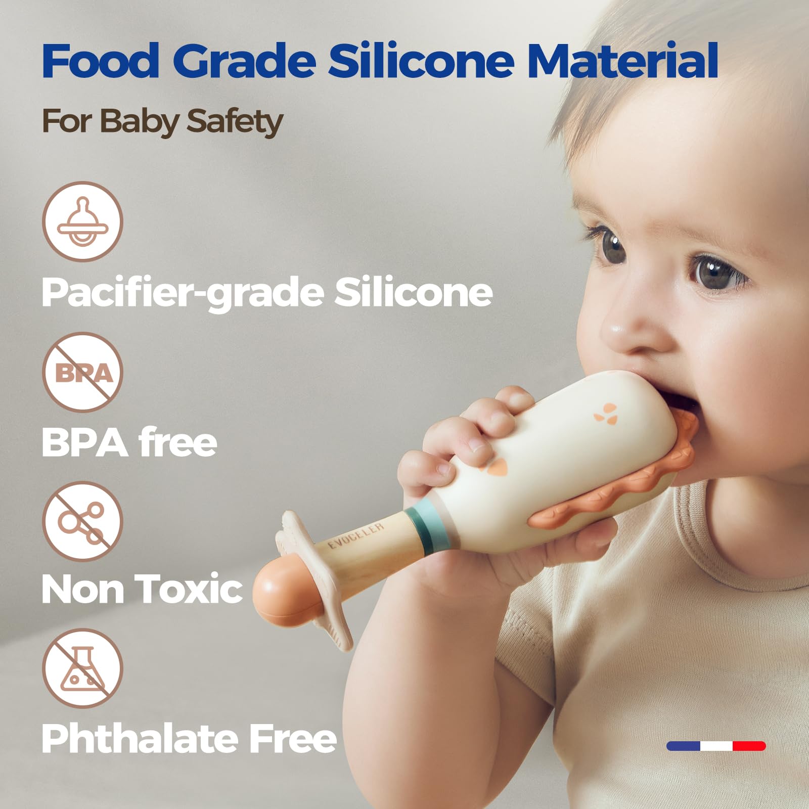 Evoceler Baby Rattles, 2 Pac Dinosaur Rattles & Shaker Toys with Teether, Baby Maracas Sensory Toys for 0+M Babies, Soft Silicone BPA Free, Perfect Size for Grasp, Ideal Baby Boy Girl Toy Gift