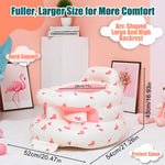Upgraded Inflatable Baby Seat for Babies 3-36 Months, Inflatable Baby Chair Sit Me Up Floor Seat for Baby, Back Support Baby Seats for Infants for Sitting Up with Built in Air Pump