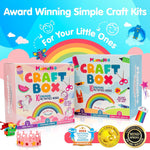 Mumaloo Craft Box for Kids - 10 Creative Arts and Crafts for Kids Ages 4-8, Fun, No Mess Educational Preschool & Homeschool Art Projects, Toddler Crafts Kit Supplies, 3 4 5 6 7 8 Year Old Girls & Boys