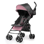 Summer by Ingenuity 3D Mini Convenience Stroller – Lightweight Stroller with Compact Fold, Multi-Position Recline, Canopy with Pop Out Sun Visor and More – Umbrella Stroller for Travel, Pink