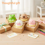 Cute Pencil Sharpeners Set of 4 - Manual Handheld Sharpeners for Kids, Students, Classroom, Fun Novelty School Stationery, Office Supplies (Style 2)