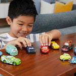 Mattel Disney and Pixar Cars Set of 10 Die-Cast Mini Racers Vehicles, Collectible Set of 1:55 Scale Toy Cars Inspired by Movies