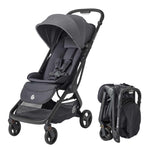 Ergobaby Metro 3 All in One Compact Baby Stroller - Lightweight Travel Stroller - Easy One-Hand Fold for Overhead Airplane Storage (Carries up to 50 lbs) - Car Seat Compatible - Graphite Grey