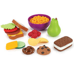 Learning Resources New Sprouts Complete Play Food Set - 50 Pieces, Ages 2+, Toddler Kitchen Kids, Fruit and Vegetable Toys, Gifts for Boys and Girls