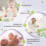 YuGi Baby Green Biodegradable Baby Wipes 100%, Compostable Plastic Free Wet Wipe, 72 Count (1 Pack)- 99% pure Water, 0% Plastic, Hypoallergenic & Dermatologically Tested - Unscented