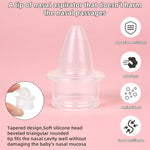 Baby Nasal Aspirator, Powerful Hand Pump Baby Nose Sucker, Nasal Aspirator for Baby with Soft Silicone Nose Tip for Fast and Effective Relief of Nasal Congestion in Infant.