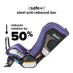 Diono Radian 3RXT SafePlus, 4-in-1 Convertible Car Seat, Rear and Forward Facing, SafePlus Engineering, 3 Stage Infant Protection, 10 Years 1 Car Seat, Slim Fit 3 Across, Purple Wildberry