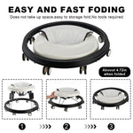 The Foldable Baby Walker, Suitable for 66-80cm Height Wheeled Baby boy and Girl Walker, Mute Anti-Rollover Baby Walker, Avoid Bicycle Rollover, Foldable Baby Chair