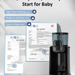 Water Warmer, HEYVALUE Baby Bottle Warmer, Formula Maker with Night Light, 4 Temperature Control & 72H Keep Warm, Detachable Tank, Instantly Dispenses Warm Water, Feed Baby More Easier and Healthier