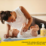 Nü Boutìq Organic Vegan Baby Lotion, Moisturizing and calming kids body lotion with Calendula & Lavender, newborns All Skin Types, New Biodegradable bottle(300g), 10.60 Fl Oz (Pack of 1)