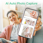 Simyke Smart Video Baby Monitor with Camera and Audio,Dual Mode,WiFi On/Off Switch,2.8inch Display,App,1080p Camera,1500ft Long Range,Night Vision,Feeding Clock,Temperature Detection,2-Way Talk