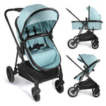 Lite 2.0 Baby Stroller with Bassinet Mode, 2-in-1 Foldable Infant Stroller with Reversible Seat and UPF 50+ Canopy, Black