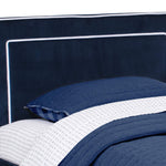 Delta Children Upholstered Twin Bed, Blue