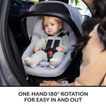 Evenflo Revolve180 LiteMax NXT Rotational Infant Car Seat with SensorySoothe (Agate Purple)