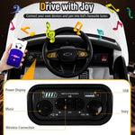 Costzon Ride on Car, 12V Licensed Chevrolet Truck, Kids' Electric Vehicles with Remote Control, Rear Storage, Music, USB, Lights & Spring Suspension, Kids Car Toy for Aged 3+ (Truck, White)