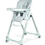 Peg Perego Prima Pappa Zero 3 - High Chair - for Children Newborn to 3 Years of Age - Made in Italy - Linear Grey (White & Grey)