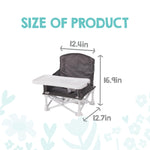 Regalo My Chair 2-in-1 Baby High Chair & Portable Travel Booster Seat, High Chair for Babies & Toddlers, Booster Seat for Kitchen Chair, Oversized Tray with Cup Holder, Gray