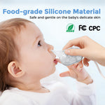 Nasal Aspirator for Baby, Nose Sucker with 9 Suction Levels, Electric Snot Sucker, 3 Levels Night Light & Nursery Rhyme Soothing Function, Food-Grade Silicone Tips