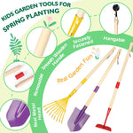 Kids Gardening Set, Outdoor Toys with Wheelbarrow and Kids Garden Tools, Toddler Gardening Set with Repotting mat, Gloves, Apron, Watering Can, Pretend Play Learning Toys for Kids Boys and Girls 3-8