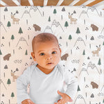 The Peanutshell 3 Piece Baby Crib Bedding Set for Boys - Newborn, Infant & Toddler Nursery Bed Set Decor with Fitted Crib Sheet, Dust Ruffle Comforter - Woodland Camo