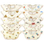 EllieHouse Baby Bibs for Girls Boys 10 Pack Muslin Drooling Drool Teething Teeth Bibs Muslin Cotton Absorbent Soft Bibs for Infant Toddler Essentials