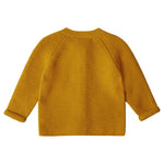 Stellou & friends 100% Cotton Newborn, Baby and Toddler Cardigan Sweater (Mustard, 9-12 Months)
