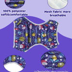 ALVABABY Large Cloth Swim Diaper 3pcs Baby/Toddler/Infant Snap Reusable Adjustable Swimming Diaper Baby Boy and Girl 3ZSWY64A
