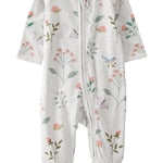 little planet by carter's unisex-baby Sleep and Play made with Organic Cotton, Botanical Butterfly Print, 3M