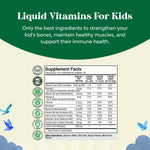 Natures Craft Liquid Multivitamin for Kids Immunity Support - Yummy Toddler Supplement with a C D3 E B6 and Vitamins of All Ages High Absorption