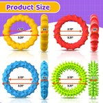 Sensory Fidget Toys for Kids Adults - 4 Pack Stretchy Fidget Toys Bracelets | Texture & Calming Autism Sensory Toys for Special Needs Autistic Children Classroom Fidgets| Squishy Fidgets Travel Gifts