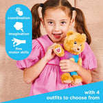 Casdon Build-A-Bear Workshop Rainbow Smiley Toy Clothes Pack | 4 Mix-and-Match Toy Outfits Includes Pajamas, Cute Hoodies & Summer Styles | Dress-Up Toy Clothes for Kids Aged 3+ | Suitable for 9" Bear