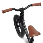 Radio Flyer Ultra Lite Balance Bike, Black, for Kids Ages 1.5-5, Pedal Free for Quick Learning, Lightweight Frame, Rubber Air Tires, Tool-Free Adjustable Seat, Footrest, Kid & Toddler Balance Bikes