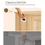 usikey 39.4” Storage Chest, Toy Box with 2 Safety Hinges, Toy Chest for Bedroom, Storage Bench with Storage, Shoe Bench, Supports 220 lb, for Living Room, Entryway, Natural