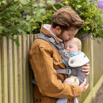 Joie Savvy lite 3-in-1 Baby Carrier – Lightweight, Ergonomic Baby Carrier with 3 Carry Positions, Padded Straps, and Lumbar Support (Mineral)