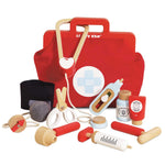 Le Toy Van - Kids Wooden Educational Pretend Play Honeybake Doctor's Medical Play Set Kit | Kids Pretend Play Role Play For Boys And Girls | 3 Year Old +, 8.66" x 5.70" x 5.90" (TV292)